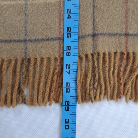 BURBERRY London Classic Nova Check Knit 100% Cashmere Brown Rectangle SCARF - Picture 6 of 7